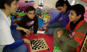 playingchess a